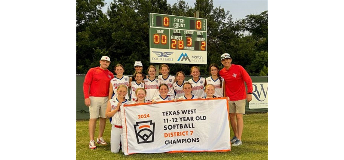 12U Softball District 7 Champions!