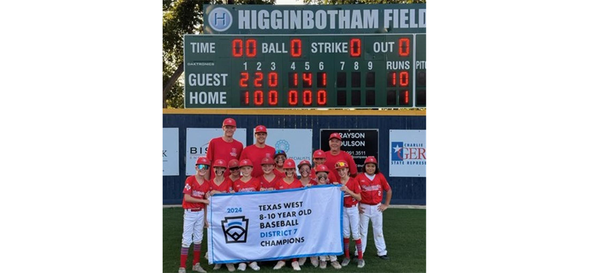 10U Baseball District 7 Champions!